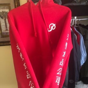 Red primitive X Huy Fong Food hoodie